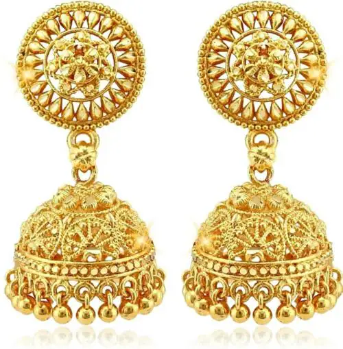 Arch Fashion Alloy Jhumki Earring For Women And Girls