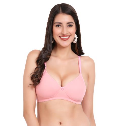 Day n Dark Everyday Lightly Padded Detachable Strap Bra (Peach)