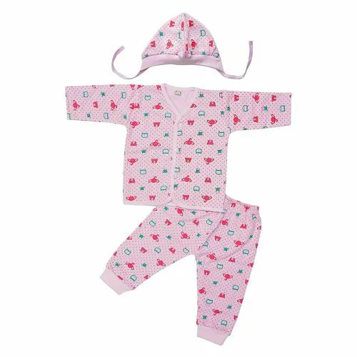 Cute Landings Baby Boys and Girls Cotton Thermal Wear Set