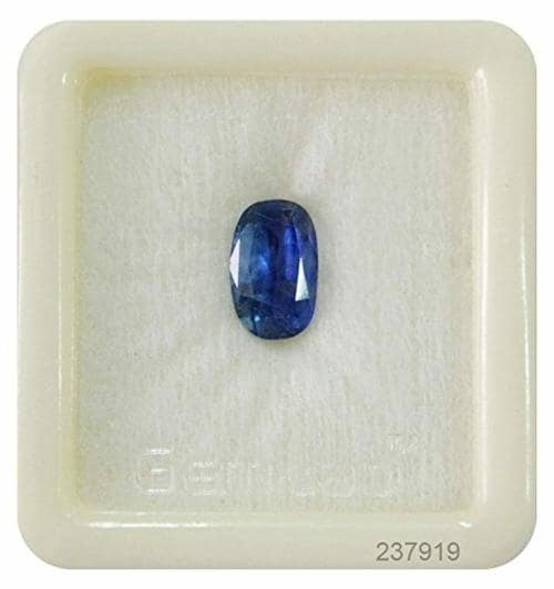 BAGUE Natural Crystal Blue Sapphire 4.8 Carat