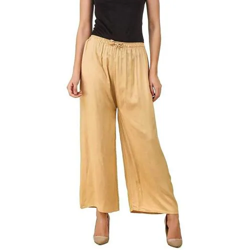 TNQ Women's Plain Rayon Palazzo Free and Jumbo Size (Waist- 29