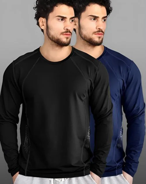 TAZO Mens Round Neck | Regular Fit |Full-length Sleeve T-Shirt | T Shirt For Mens | Mens T Shirt | Mens Tshirt | Tshirt for Mens | T Shirts | Tshirts | Gym Wear | Sports Wear | Mens Tshirt | Dryfit T-Shirts