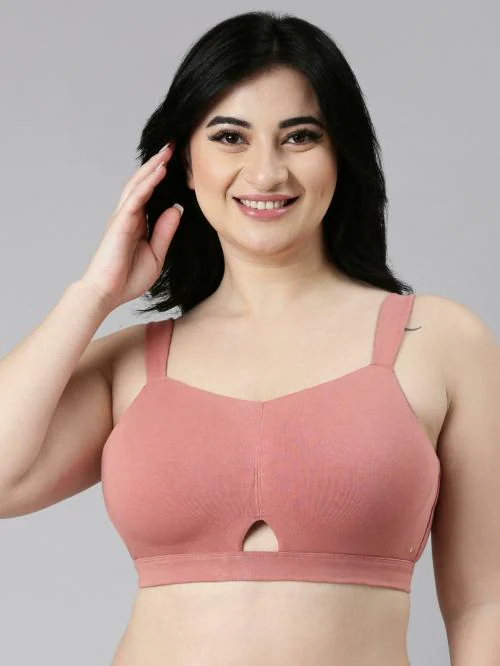Enamor A064 Cloud Soft Cotton Full Support Minimizer Bra for Women- Full Coverage, Padded And Wirefree