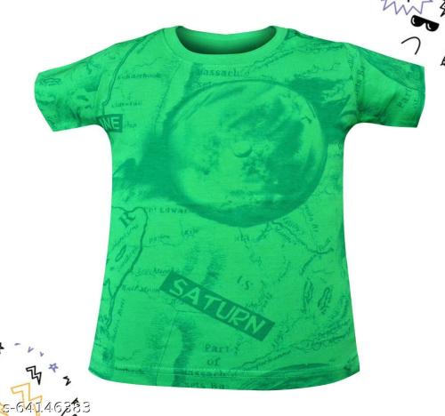 T2F Navy Trendy Round Neck Half Sleeve Tshirt For Boys 010