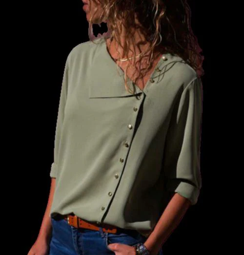 Fabrange Women's Crepe Casual Full Sleeves Top