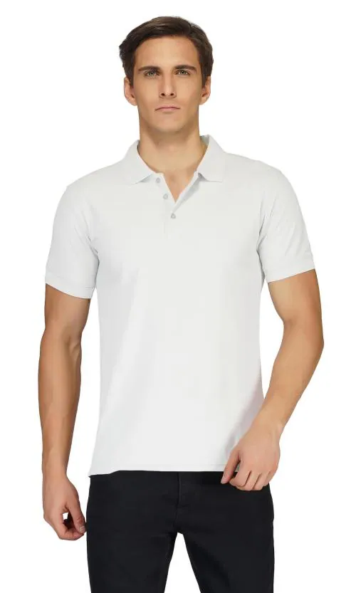 Divra Clothing Men White Solid Cotton Blend T-Shirt (3Xl)