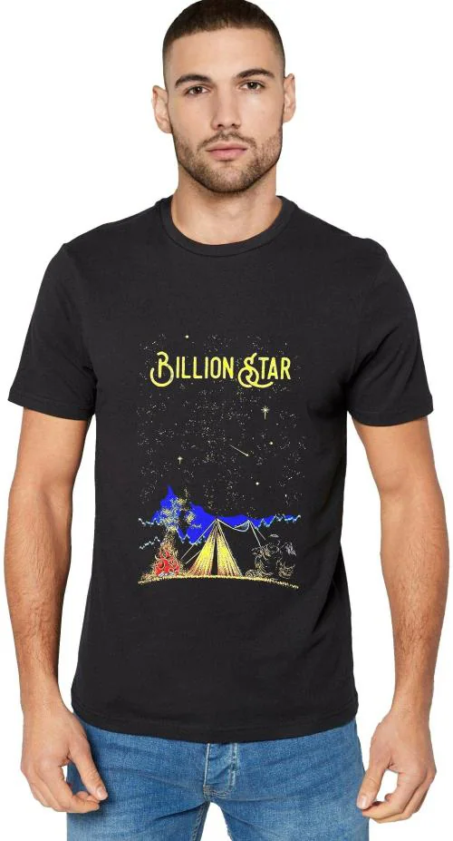 FALANA Printed Men Black T-Shirt ()