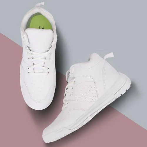 High ankle sneakers Shoes, high top casual shoes ,white sneakers(White)