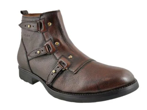 BCK by Buckaroo AUSTINE Natural FullGrain Leather Tan Casual Boots For Men