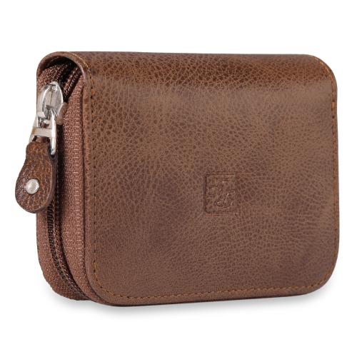 RUSTIC LEATHER Gusset Leather Card holder