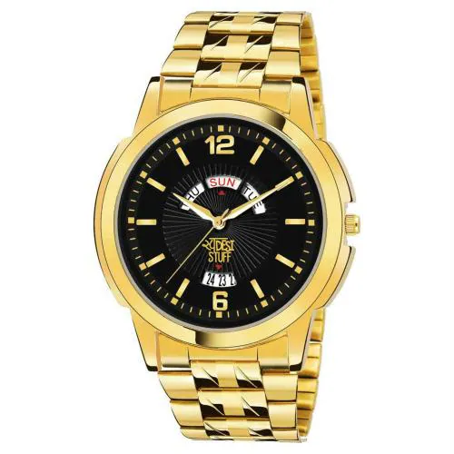 SWADESI STUFF Analogue Multicolor Dail Watch For Men- (SDS 123 BLACK)