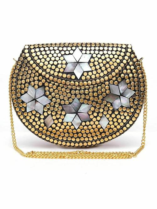 Shakuntla Vintage Women's Generic Gold Brass Sling Bag