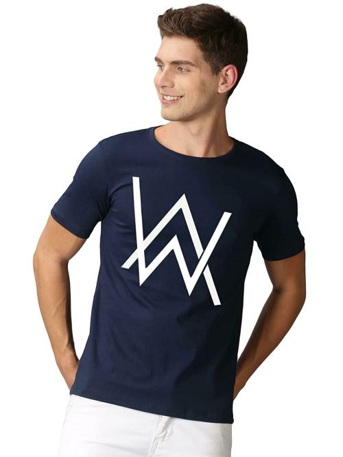 ARRYN Alan Walker Printed Tshirts for Men Stylish DarkBlue