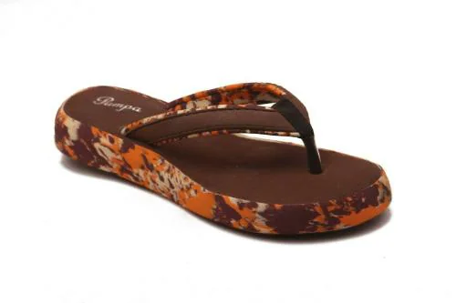 Trendy Stylish Pumpa Soft Slippers For Ladies Daily Use chappals for women, slipars women, slipper for girls, slippers for women, slippers UA01 BROWN WHITE 5