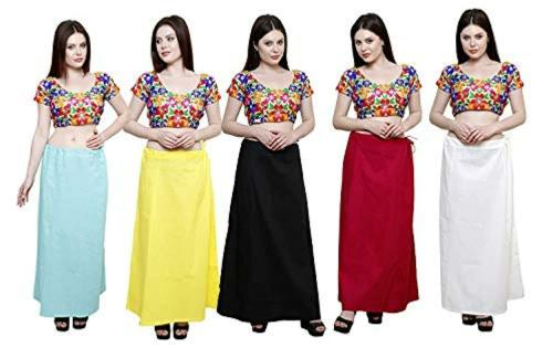Garmend Women Solid Cotton Petticoat (Pack of 5)