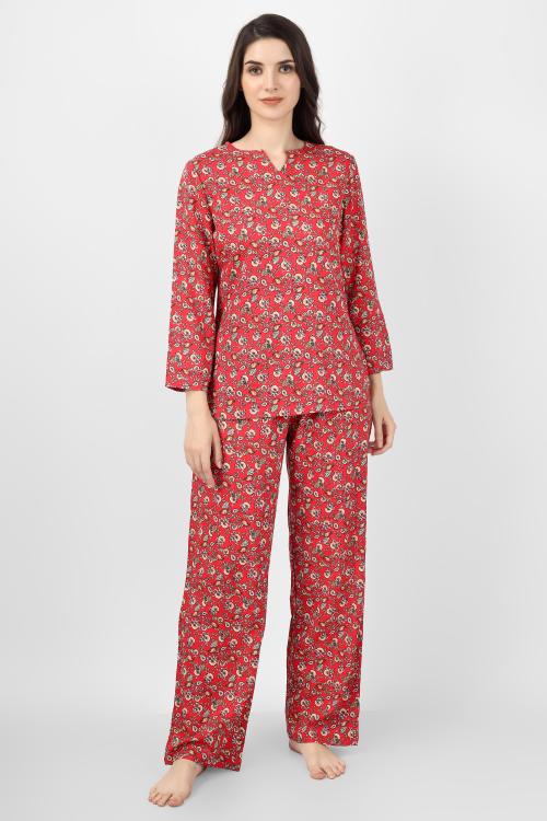 ANASCO INDIA BUYING HOUSE Gedep Women Palazzo Set With Shirt & Pajama /Nightwear set