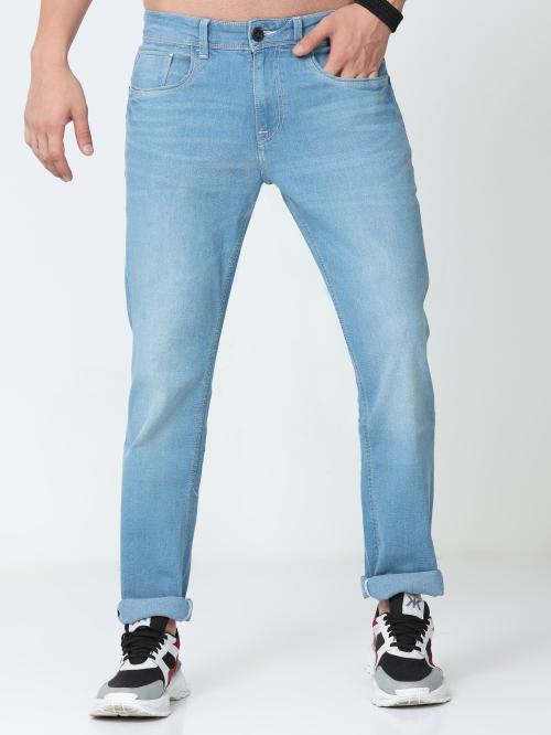 TRIGGER Rock Blue Men Slim-Fit Jeans