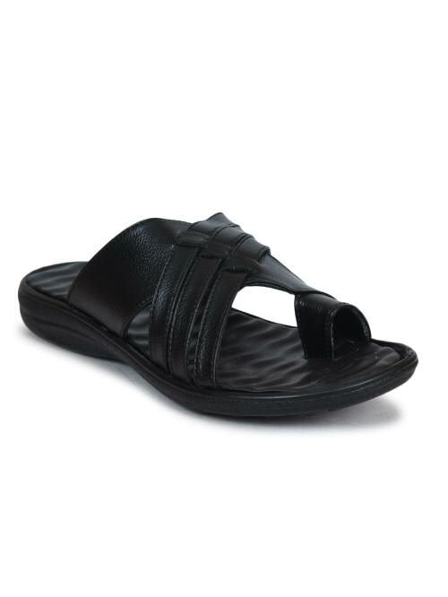 Buy Ajanta Men Sandals & Slippers BLACK Online at Best Prices in India