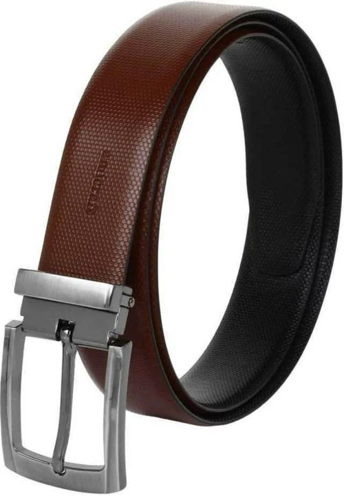 Amicraft Men Black, Brown Reversible Belt