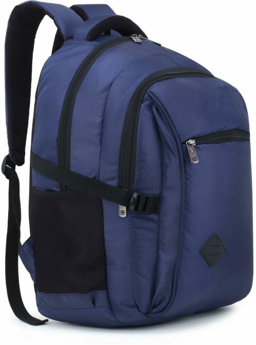 LOOK MUSTER Blue Polyester Laptop Bag (32L)