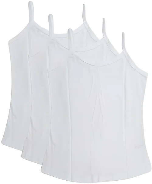 RCK ROCKERS Girl's Breathable & Comfortable Pure Cotton Camisole/Slip For 10 - 11 Years Combo Pack of 3