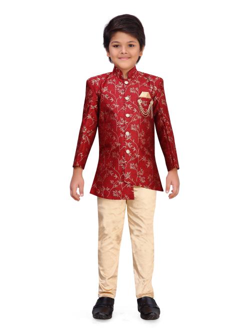 AJ Dezines Kids Indo Western Sherwani Set For Boys