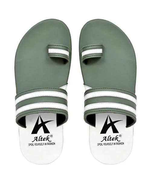 Altek Green Slippers for Men
