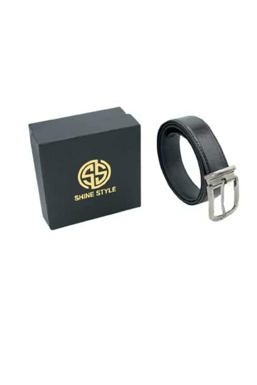 Buy Shine Style Black Genuine Leather Belt Belt Men Belt Leather