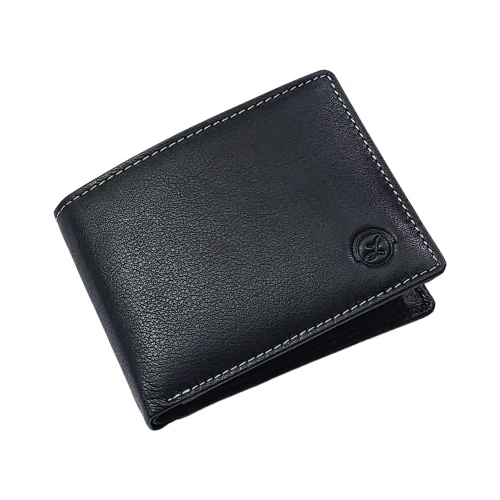 LIMERENCE Premium Top-Grain Genuine Leather RFID Protected Bifold Wallet For Men-Black