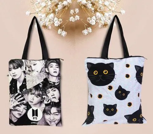 Jellify Canvas Tote Bag with Zip for Women /Women'S Handbags/Ladies Bag/Shoulder Bag/Handbags for Girls - (16 Inch X 14 Inch, Bag)