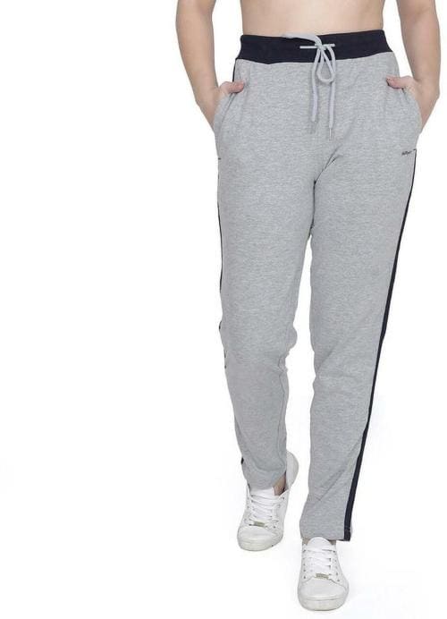 HiFlyers Women Solid Grey Track Pants