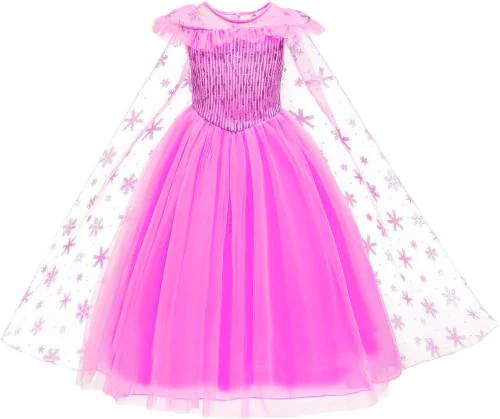 My Lil Princess Girls Frozen Elsa Anna Pink Dress for Girls