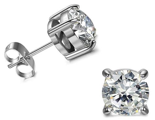 Via Mazzini Metal Stud Office Earrings For Women (Pack Of 1 pair)