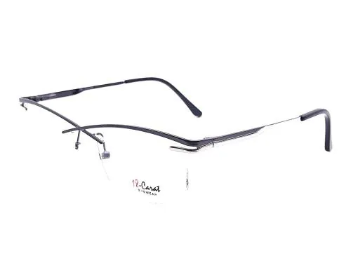 Buy Rsinc Black Metal Half Rim Spectacle Frames Online at Best Prices ...