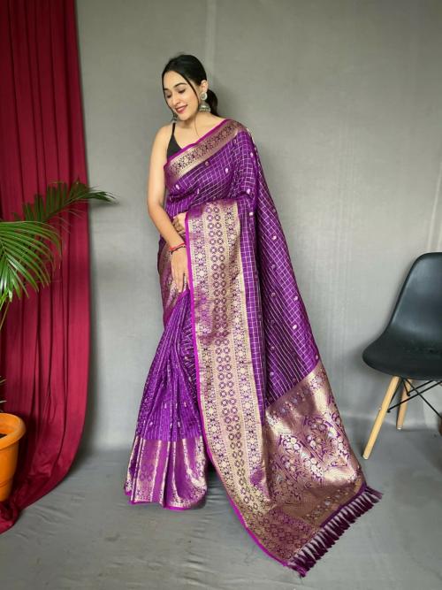 Survir Trends Handloom Saree With Jacquard Border And Tassels
