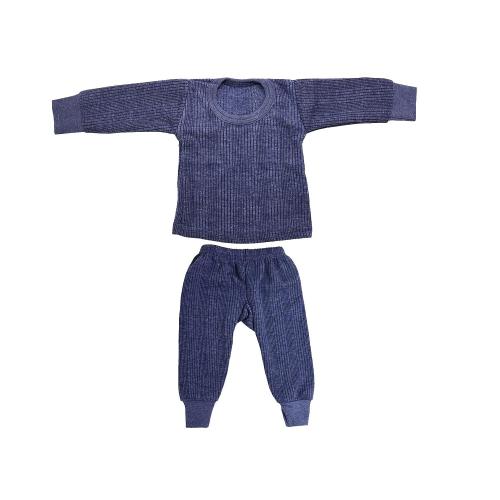 UCARE Warmer Kids Thermal/Winter Wear/Warmer for Girls and Boys, Set of 1 Upper and Lower-Blue