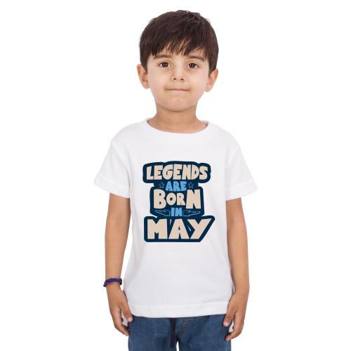 LIMIT Fashion Store - Legends Are Born In Months Kids T-SHIRT (May) (2 Years) (Boys)