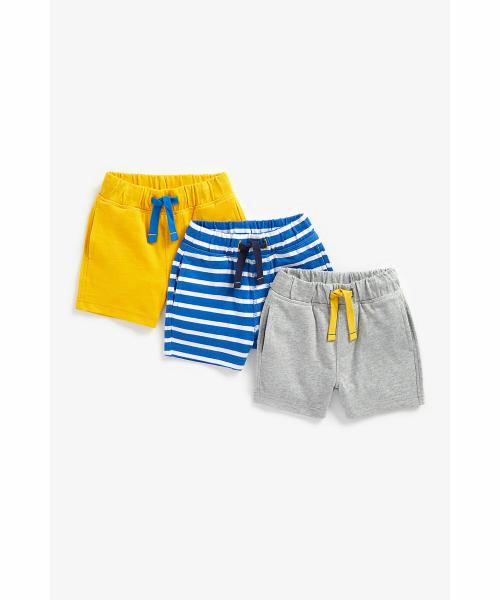 Mothercare Boys Shorts -Pack of 3-Multicolor
