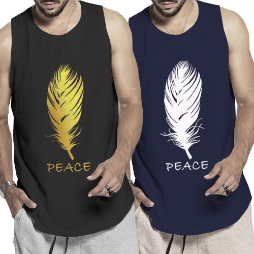 BLIVE Men's Printed Vest Pack Of 2