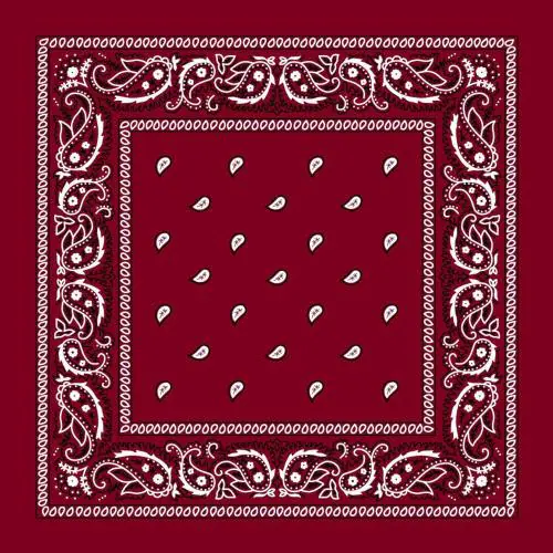 Navkar Crafts Unisex Cotton Paisley Bandana/Head Wrap/Wristband/Face Cover/Handkerchief for Men and Women, Multi (50 * 50cm, Maroon )