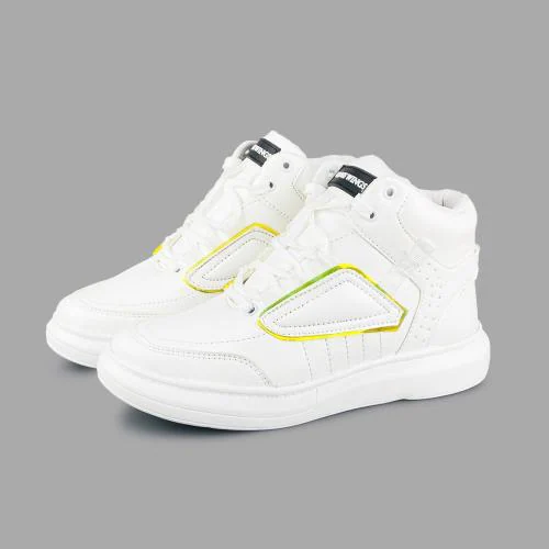 Cross Wings White Basketball Sneakers Shoes For Men