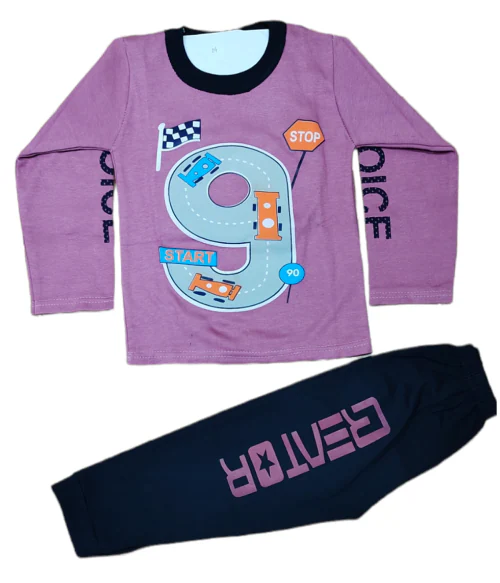 CELEBRITY CLUBBoysPurpleHosieryPrintedSingle9 Liva Full