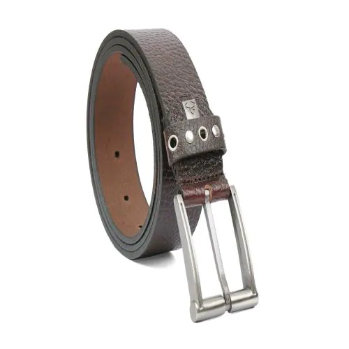 MS Mostoskin Casual Leather Belt for Men Business Casual with Classic Designs with Easier Adjustable Buckle Belt (Size-28-Brown)