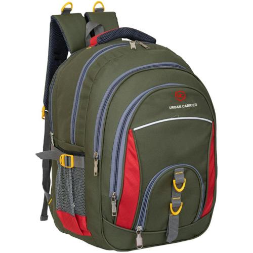 Urban Carrier Green Polyester Laptop Backpack, 45 L|Laptop Bag|College Backpack|School Bag