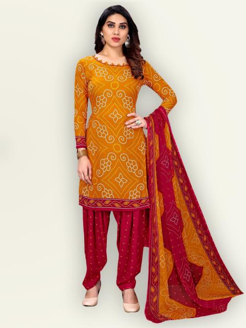 Jevi Prints Women's Unstitched Pure Cambric Cotton Printed Dress Material