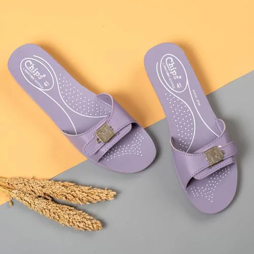 Chips Condor Women Mauve Slide Slipper - UK 7
