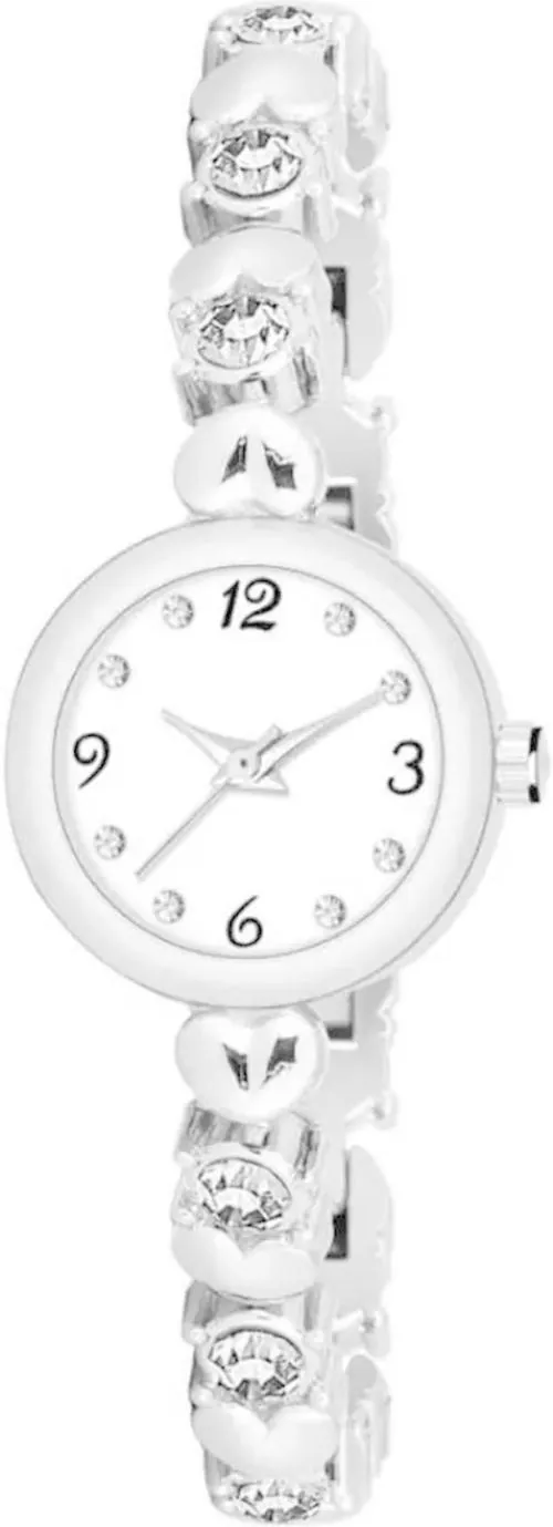 Regards Analog Silver Dial Silver Strap Watch For Girls