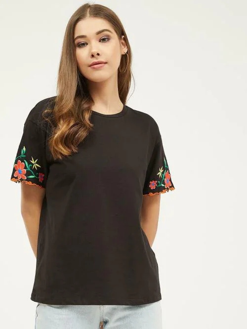 Harpa Women Black T-shirt