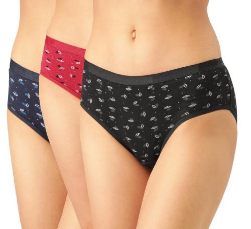 Kamison Women's Cotton Panty Underwear for Women Daily use Combo Pack of 3 ( Prints May Vary)-4XL