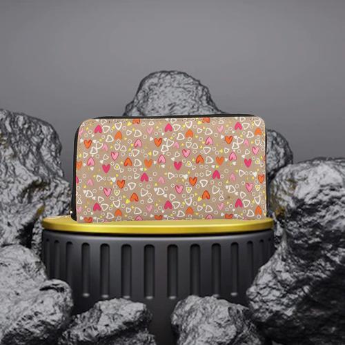 Mammon Polyurethane Women Wallet(beige)